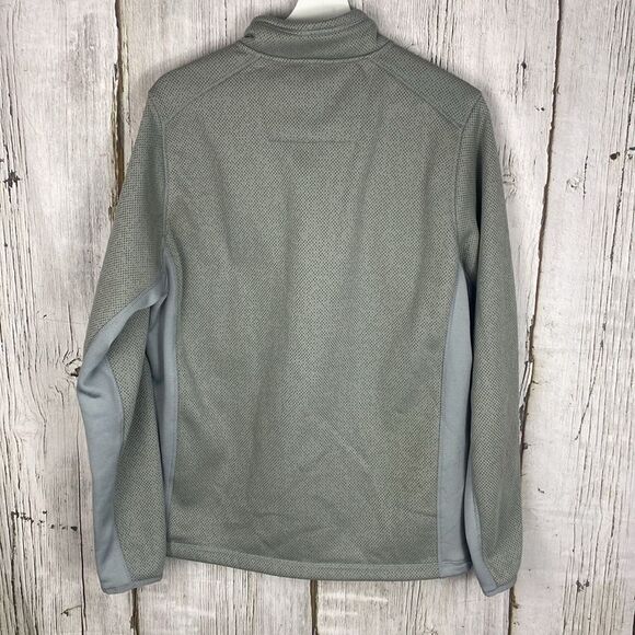 Colorado Mammoth 1/4 Zip Knit Fleece Jacket Antigua Gray Size Medium   68 - Picture 5 of 6